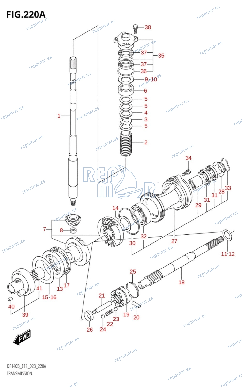 220A - TRANSMISSION (DF140BT,DF115BT)