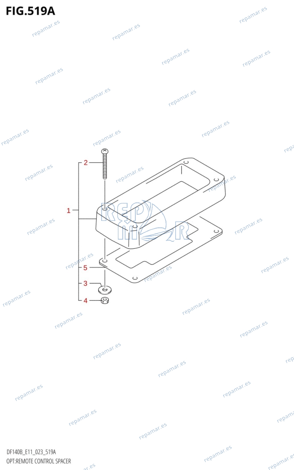 519A - OPT:REMOTE CONTROL SPACER