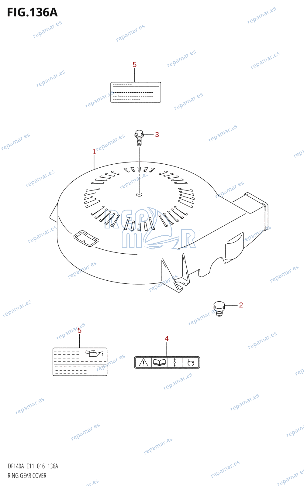 136A - RING GEAR COVER