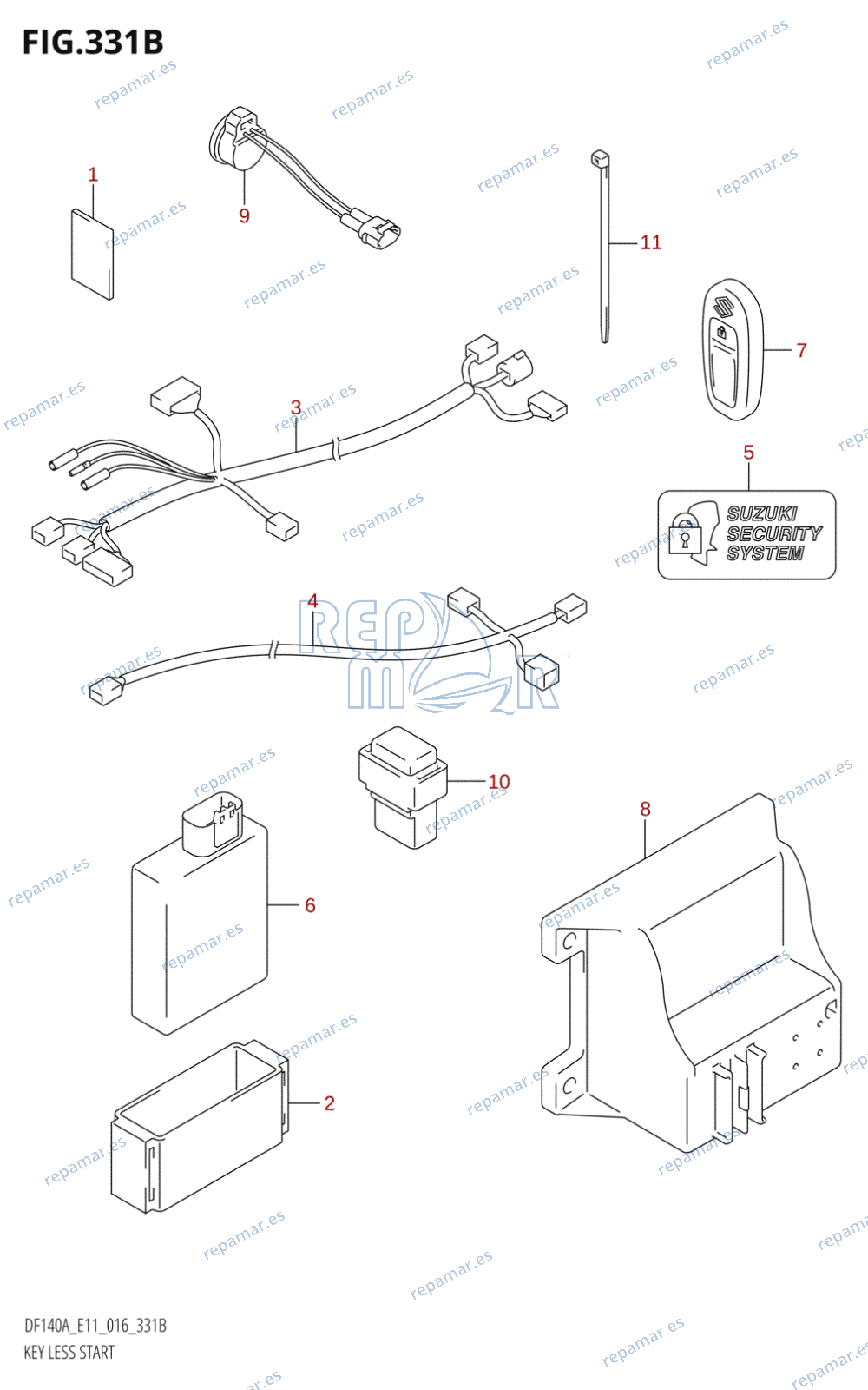 331B - KEY LESS START (DF115AT:E11)