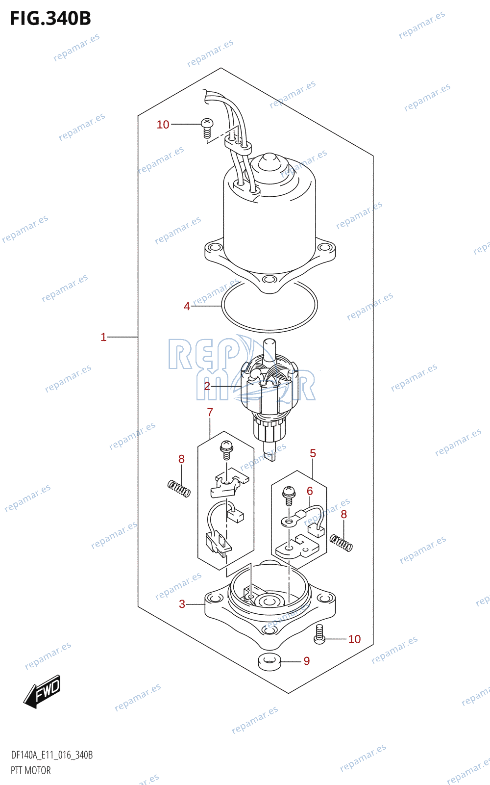 340B - PTT MOTOR (DF115AT:E11)