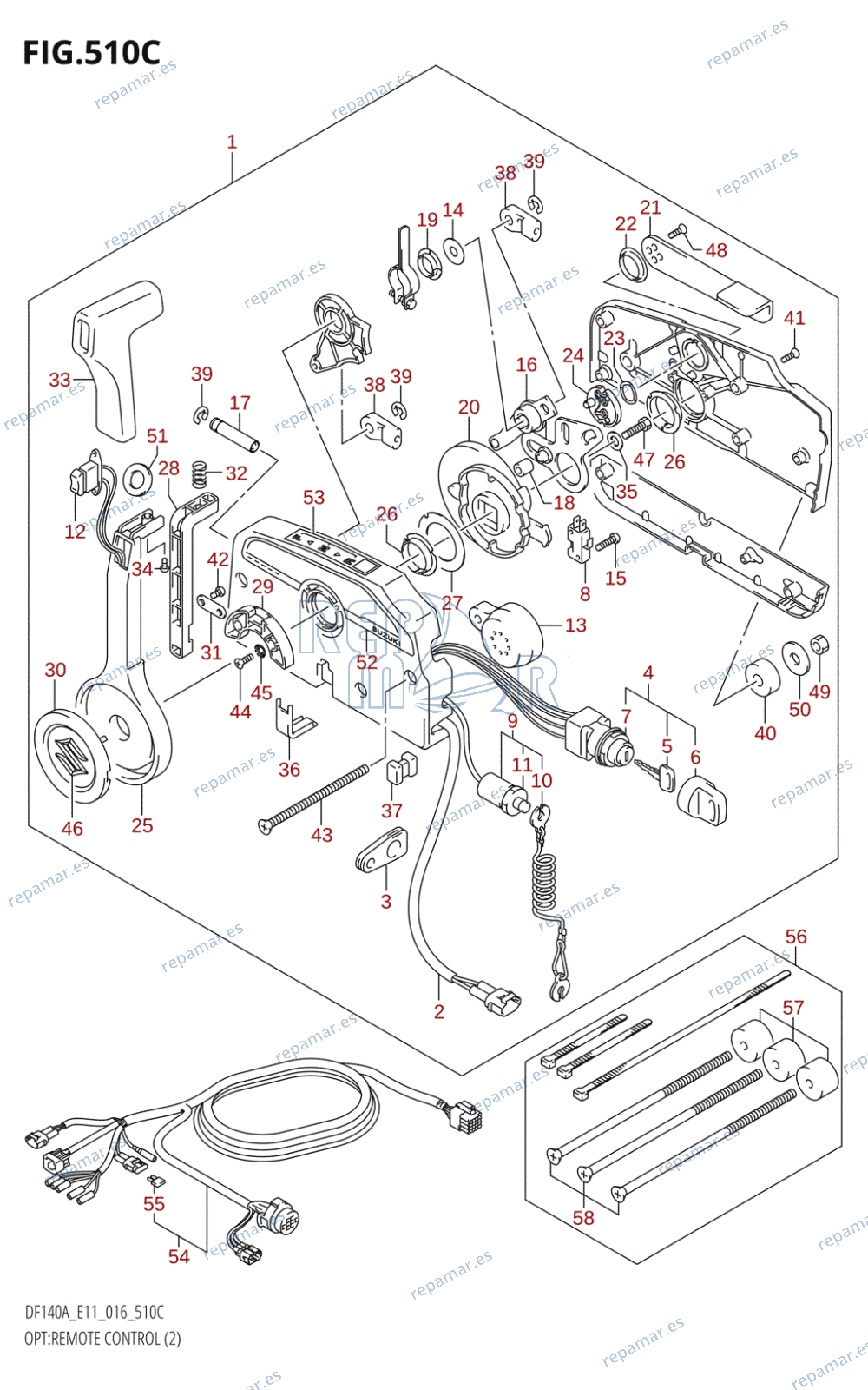 510B - OPT:REMOTE CONTROL (2) (DF115AT:E11)