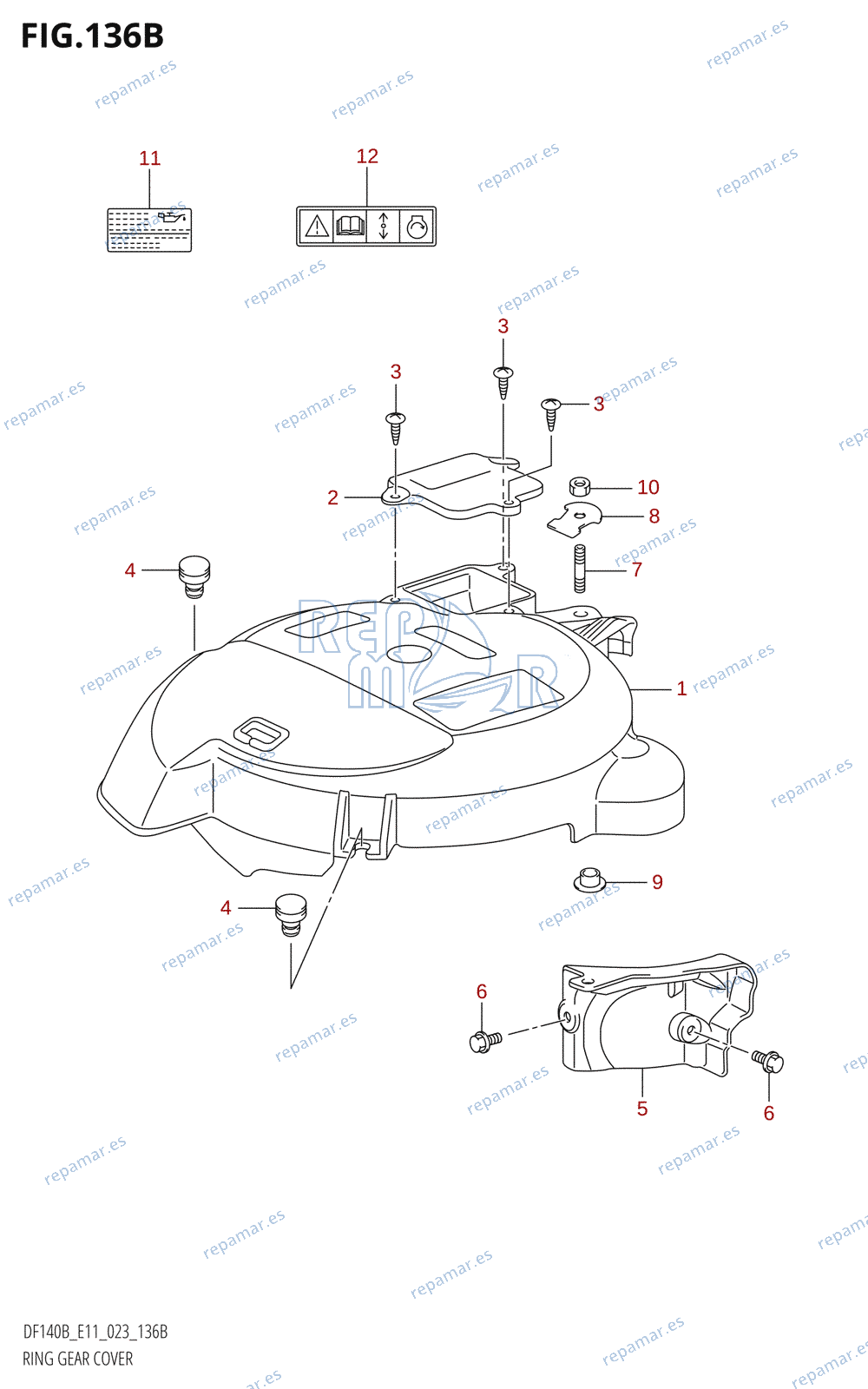 136B - RING GEAR COVER (023)