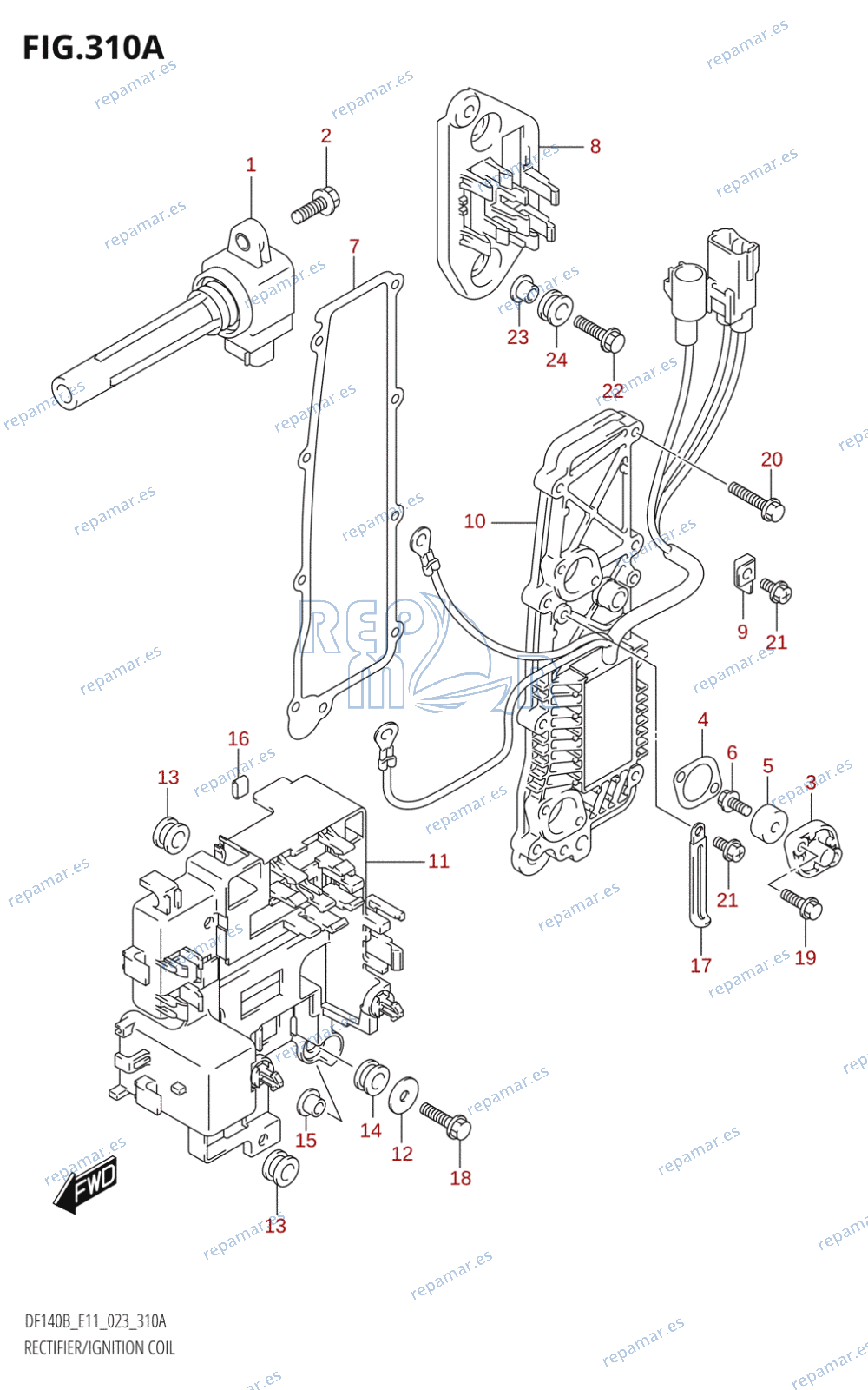 310A - RECTIFIER /​ IGNITION COIL