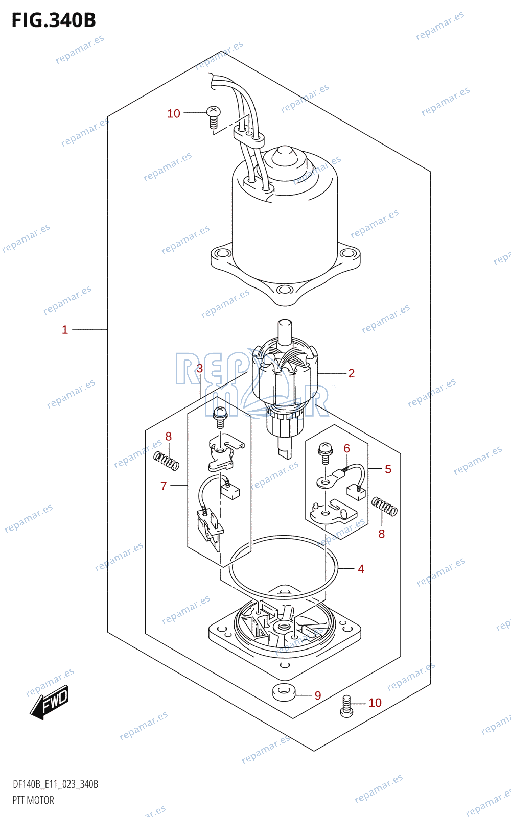 340B - PTT MOTOR (DF115BT,DF115BZ)