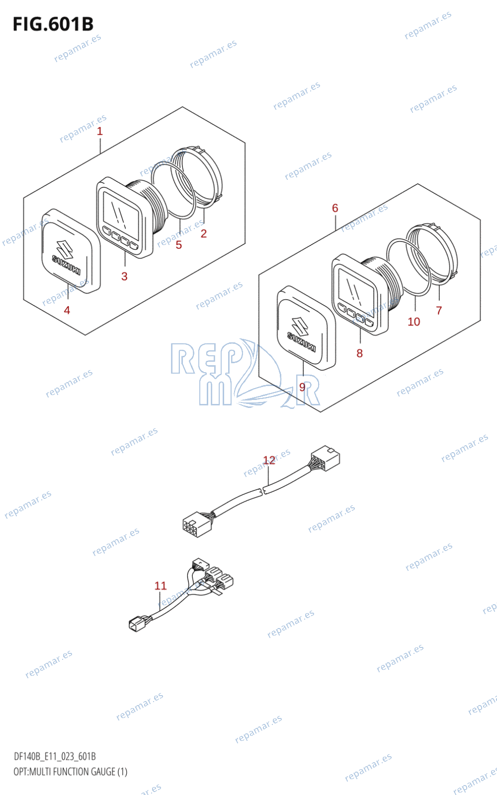 601B - OPT:MULTI FUNCTION GAUGE (1) (023)