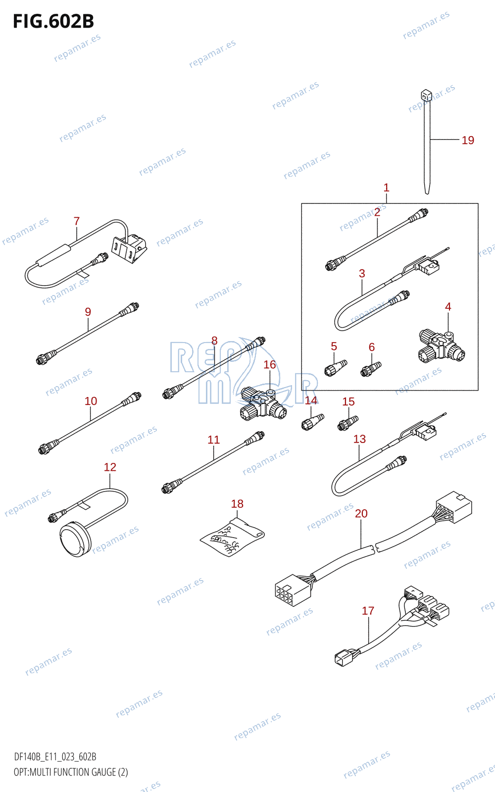 602B - OPT:MULTI FUNCTION GAUGE (2) (023)