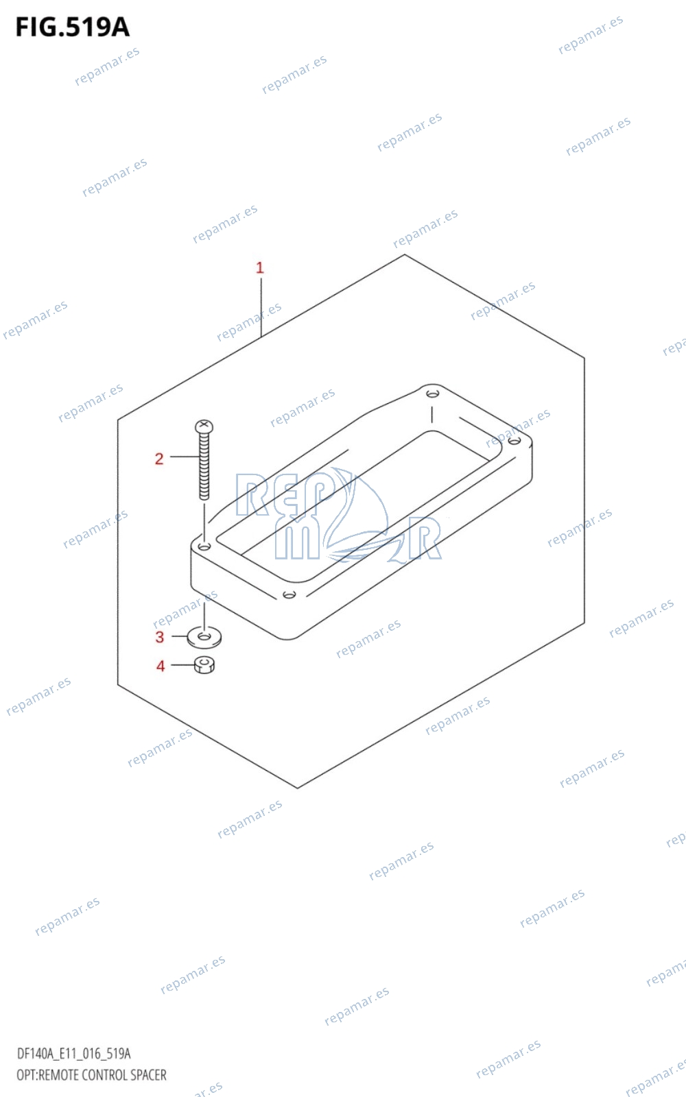 519A - OPT:REMOTE CONTROL SPACER