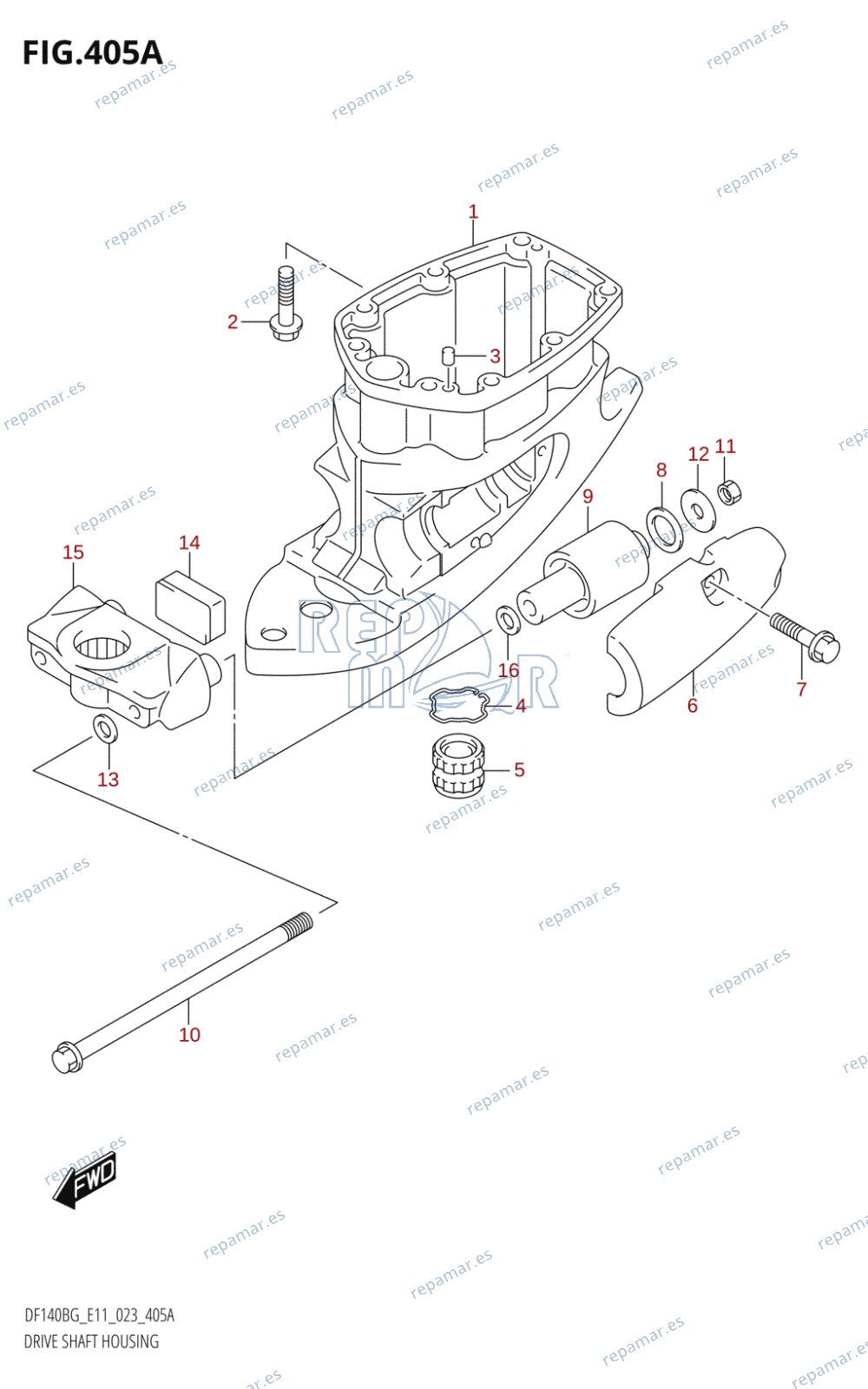 405A - DRIVE SHAFT HOUSING