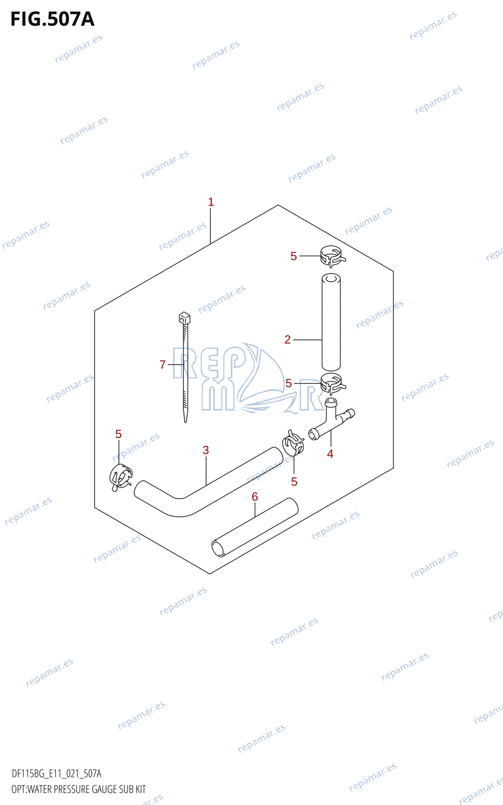 507A - OPT:WATER PRESSURE GAUGE SUB KIT