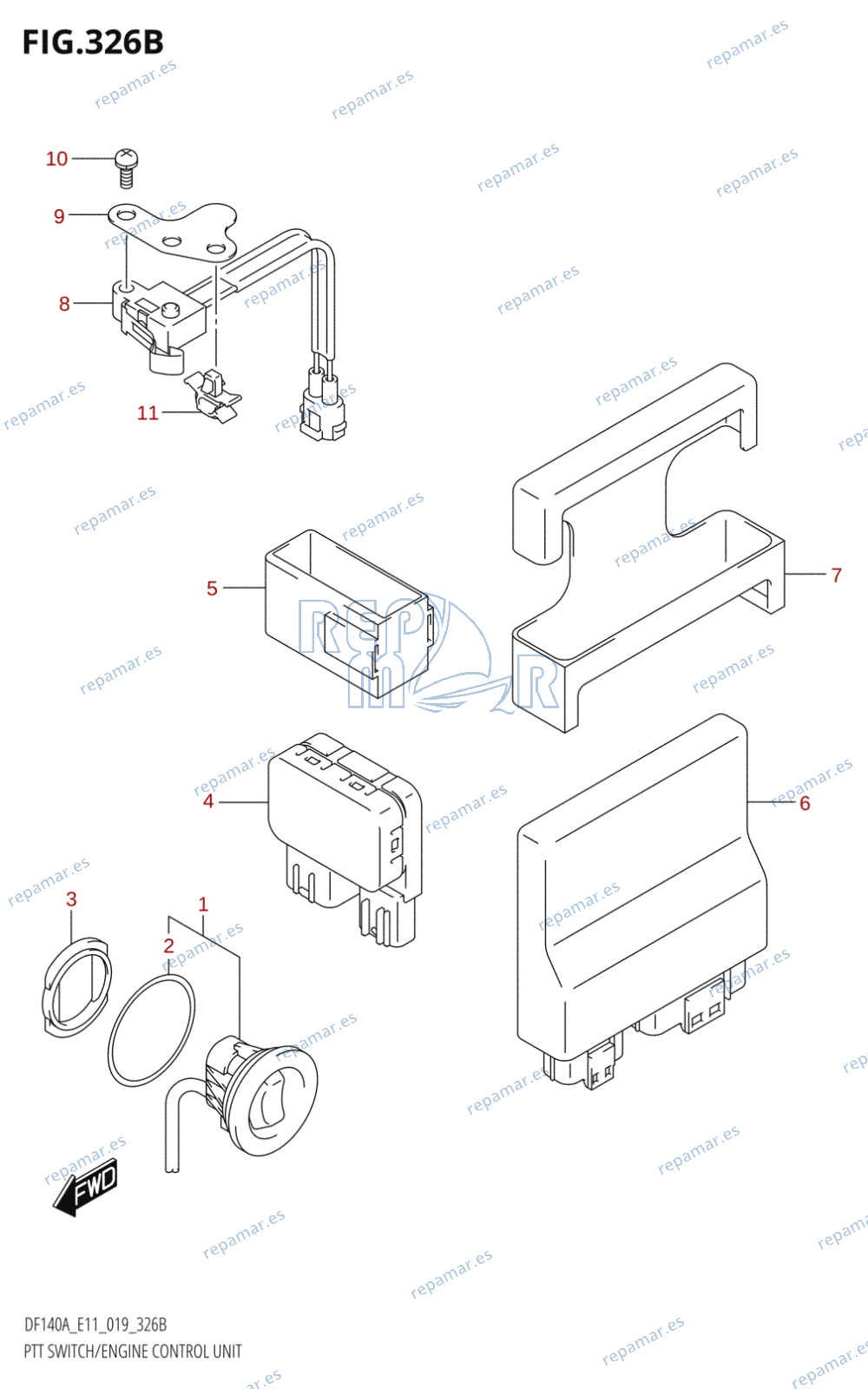 326B - PTT SWITCH /​ ENGINE CONTROL UNIT