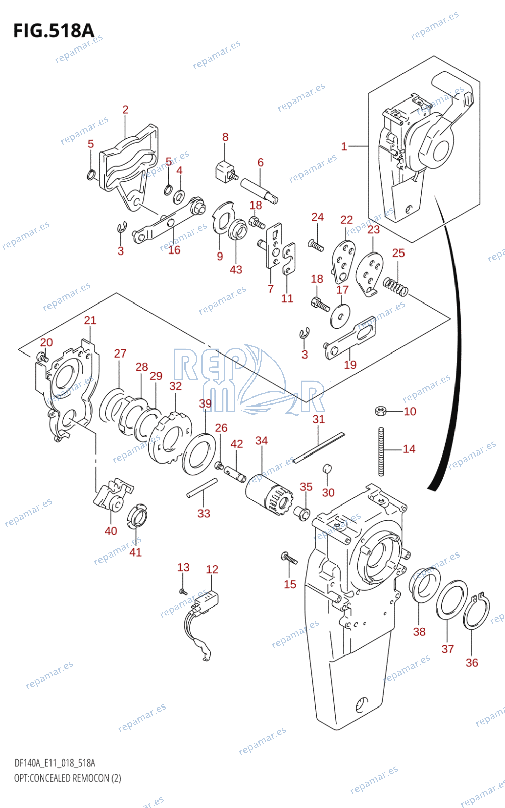 518A - OPT:CONCEALED REMOCON (2) (E11,E03)