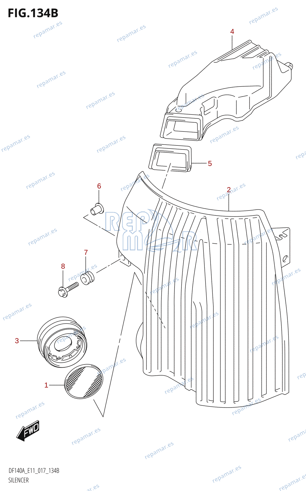 134B - SILENCER (DF115AT:E11)