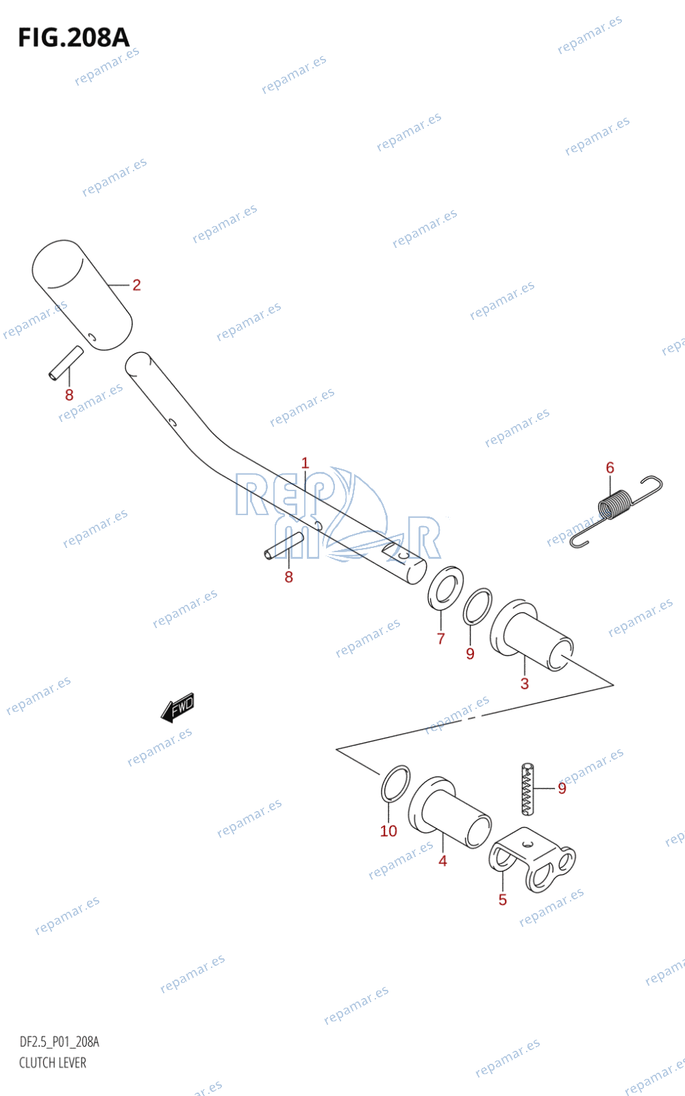 208A - CLUTCH LEVER