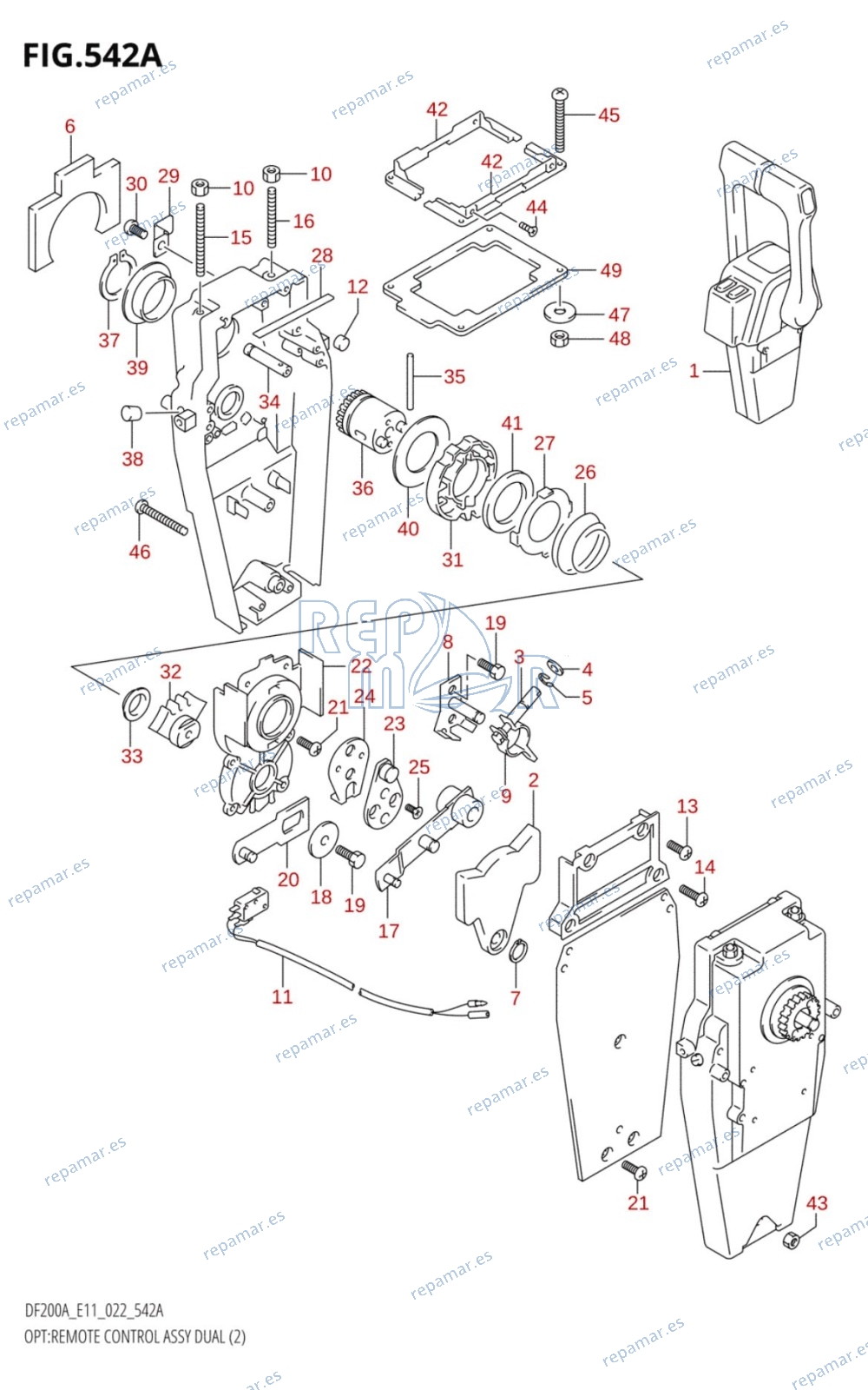 542A - OPT:REMOTE CONTROL ASSY DUAL (2)