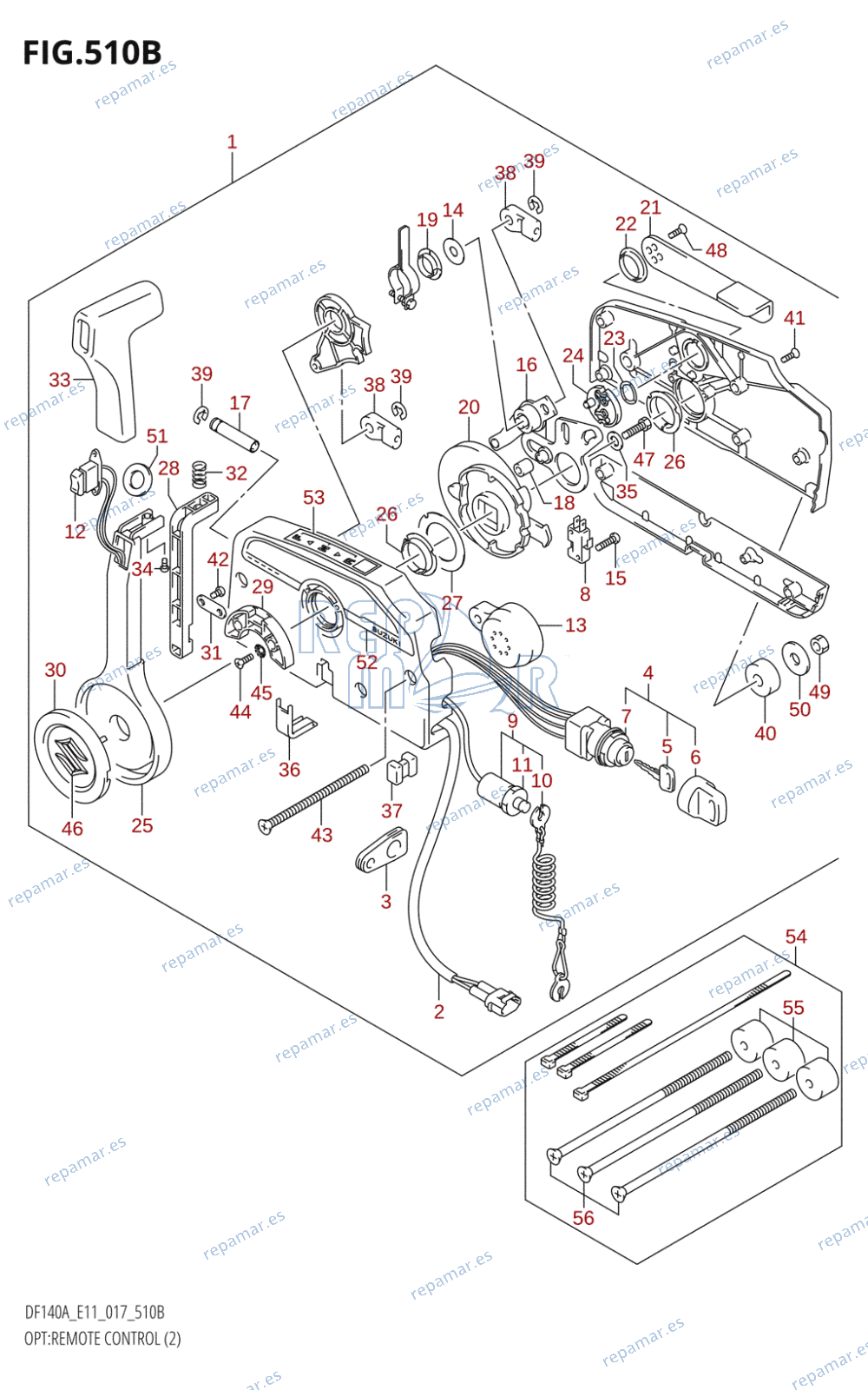 510B - OPT:REMOTE CONTROL (2) (DF115AT:E11)