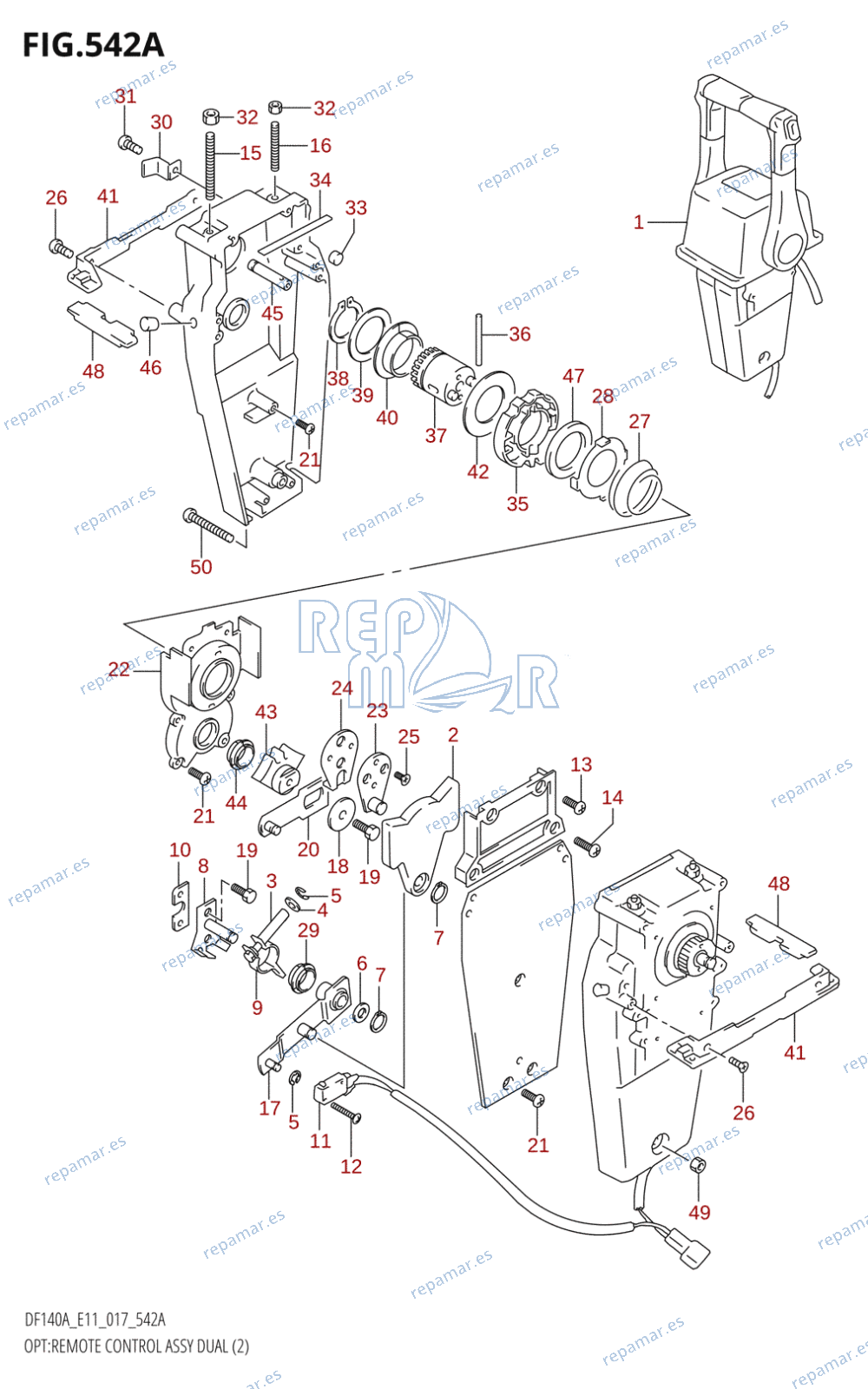 542A - OPT:REMOTE CONTROL ASSY DUAL (2)