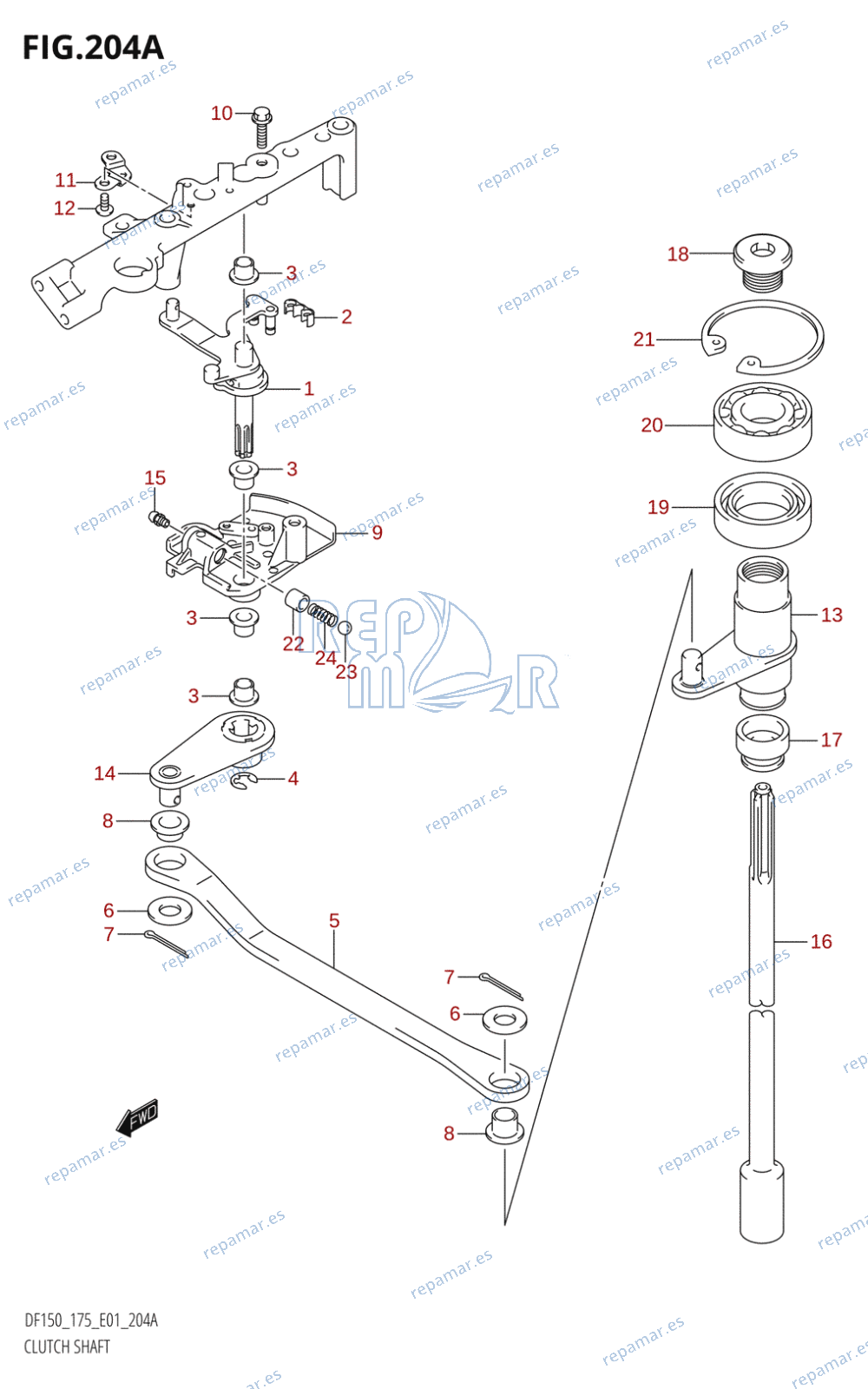 204A - CLUTCH SHAFT