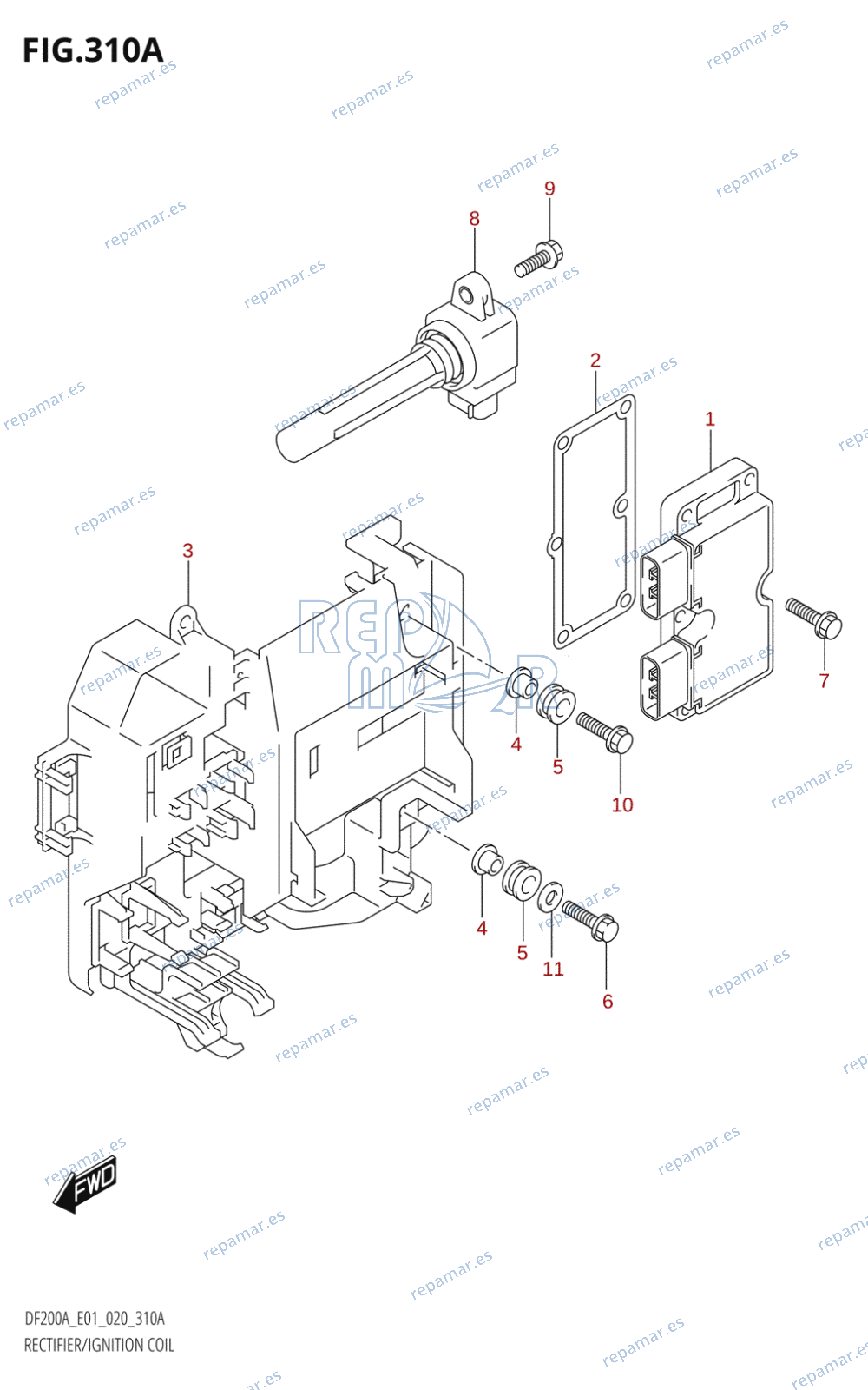 310A - RECTIFIER /​ IGNITION COIL