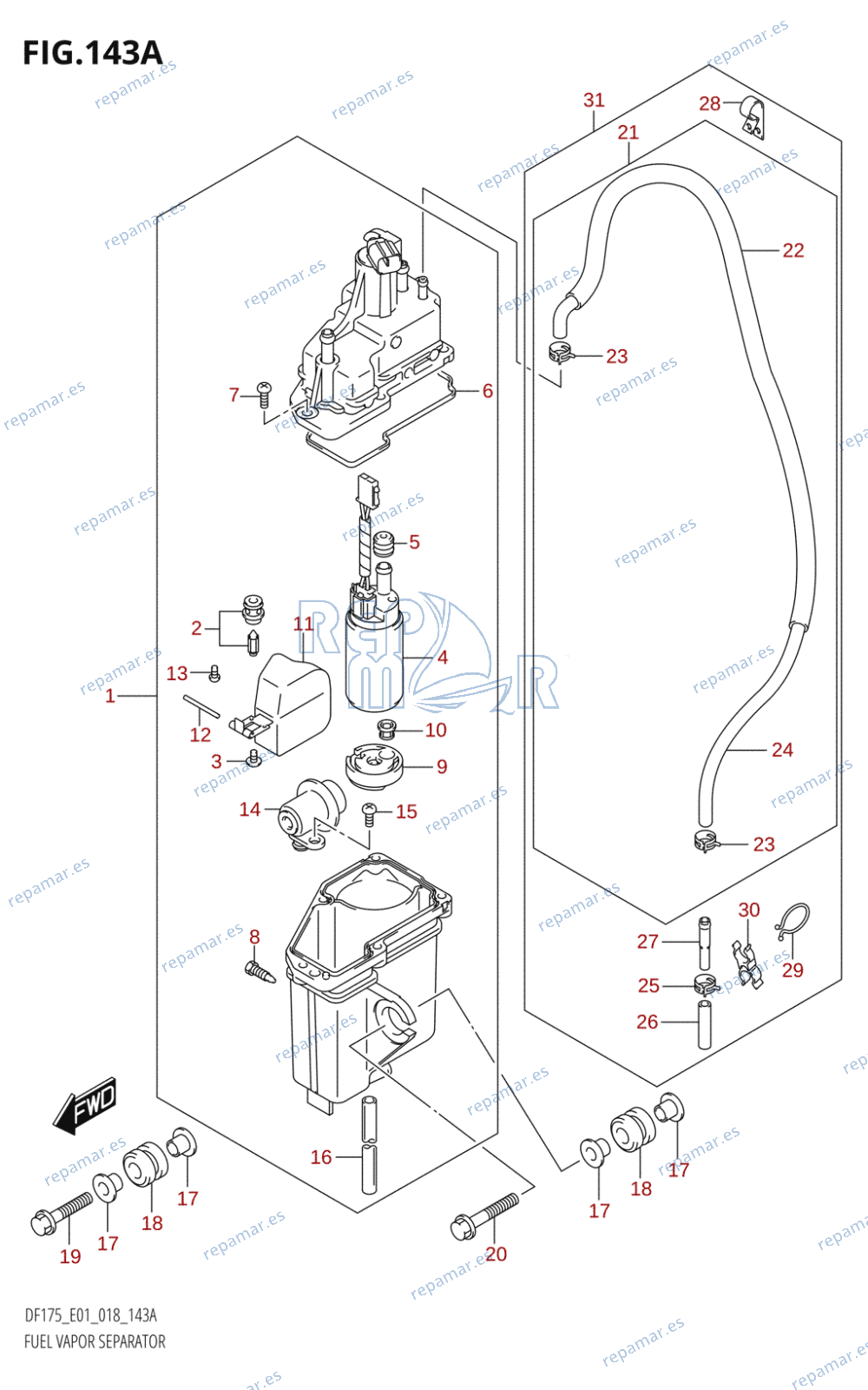 143A - FUEL VAPOR SEPARATOR (E01)