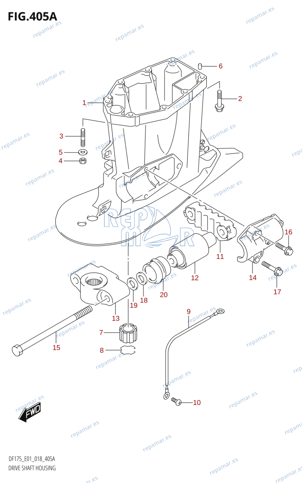 405A - DRIVE SHAFT HOUSING