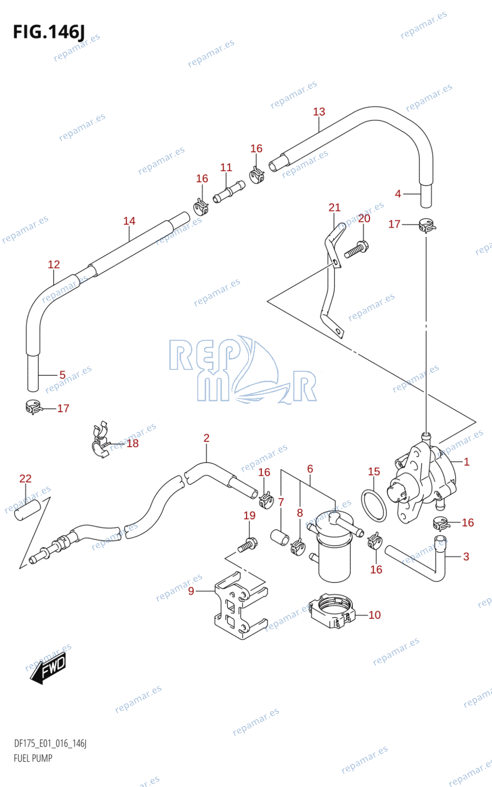 146J - FUEL PUMP (DF175T:E01)