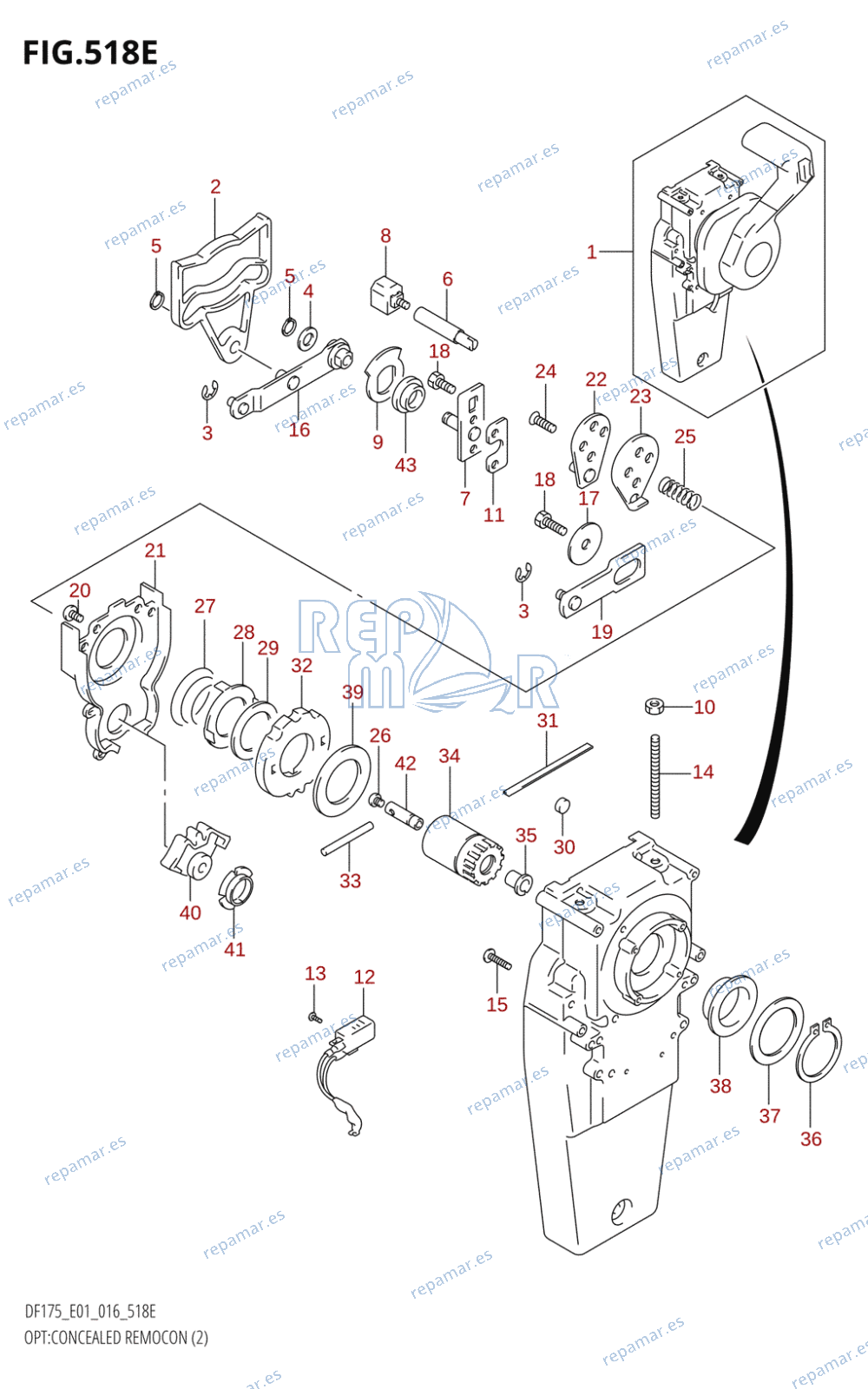 518E - OPT:CONCEALED REMOCON (2) (DF175T:E01)