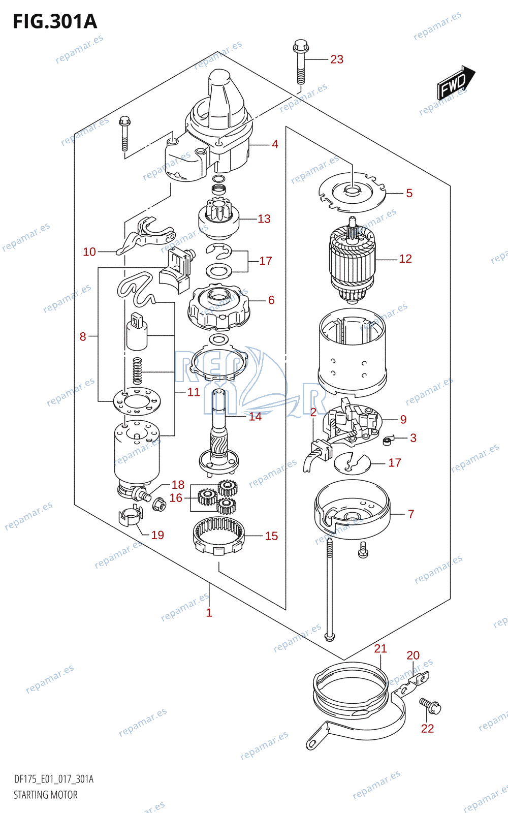 301A - STARTING MOTOR