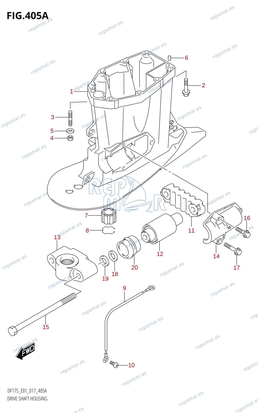 405A - DRIVE SHAFT HOUSING