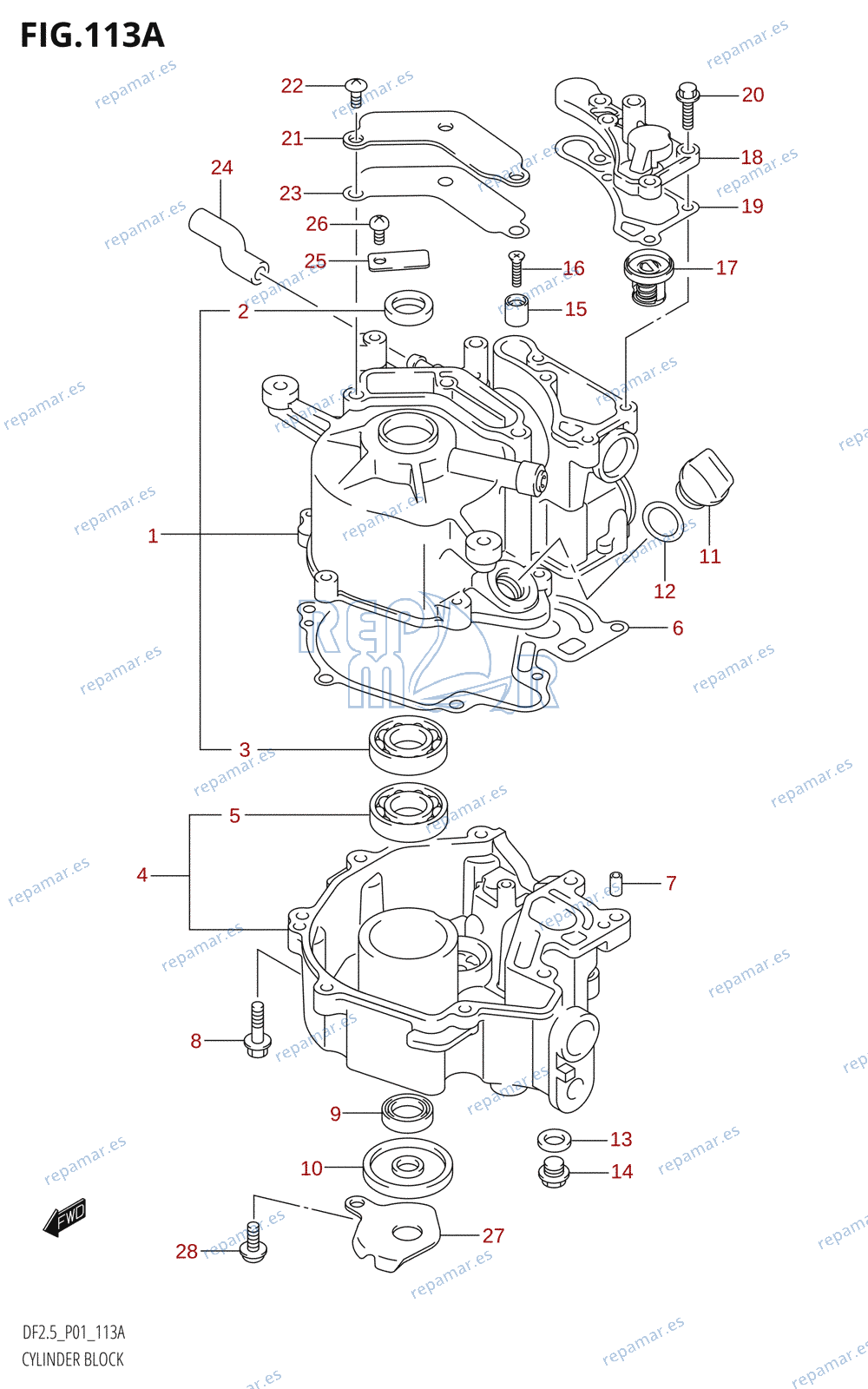 113A - CYLINDER BLOCK