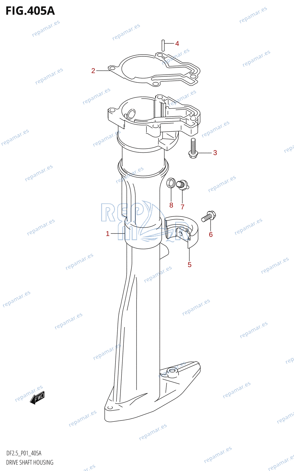 405A - DRIVE SHAFT HOUSING