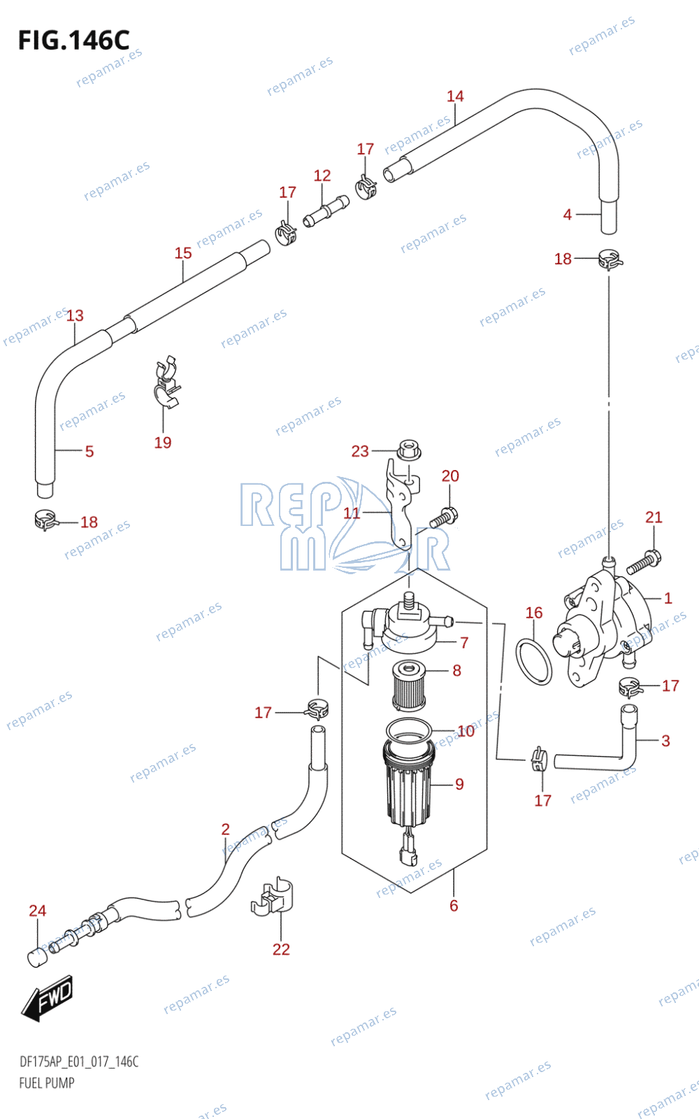 146C - FUEL PUMP (DF175AP:E01)