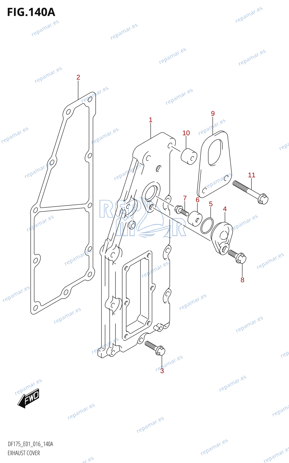 140A - EXHAUST COVER