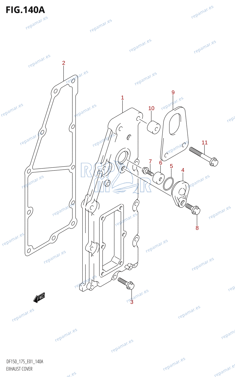 140A - EXHAUST COVER