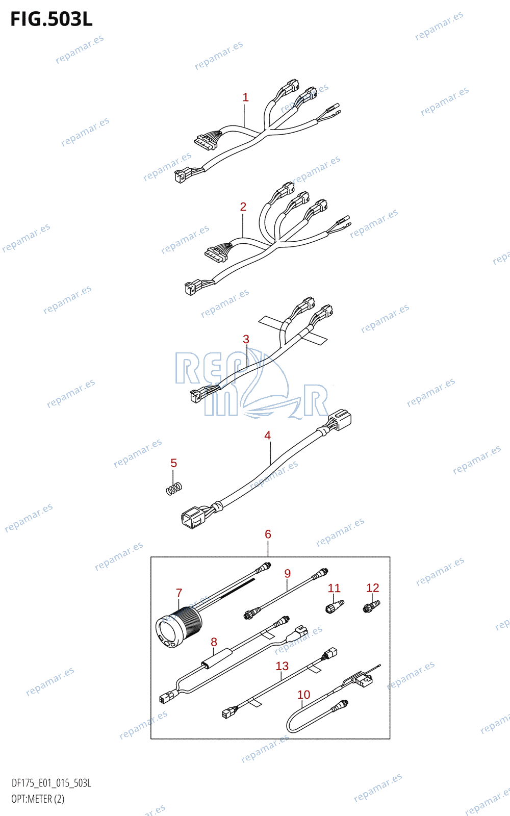 503L - OPT:METER (2) (DF175TG:E01)