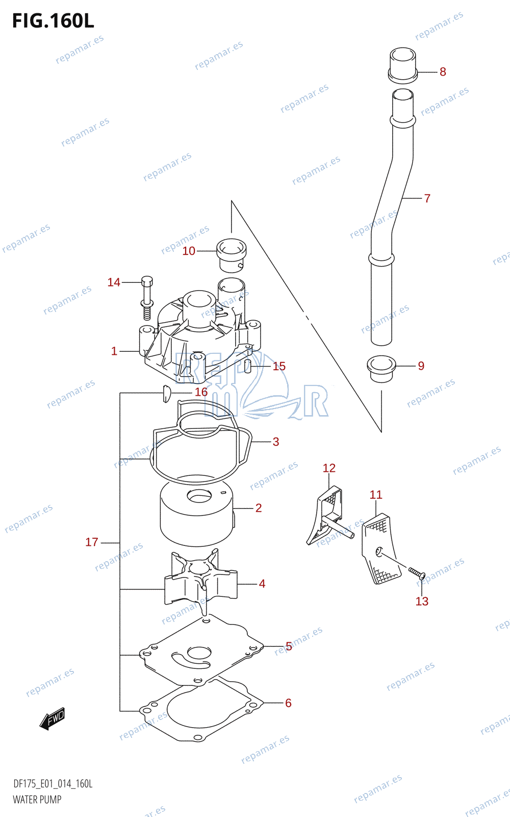 160L - WATER PUMP (DF175TG:E01)