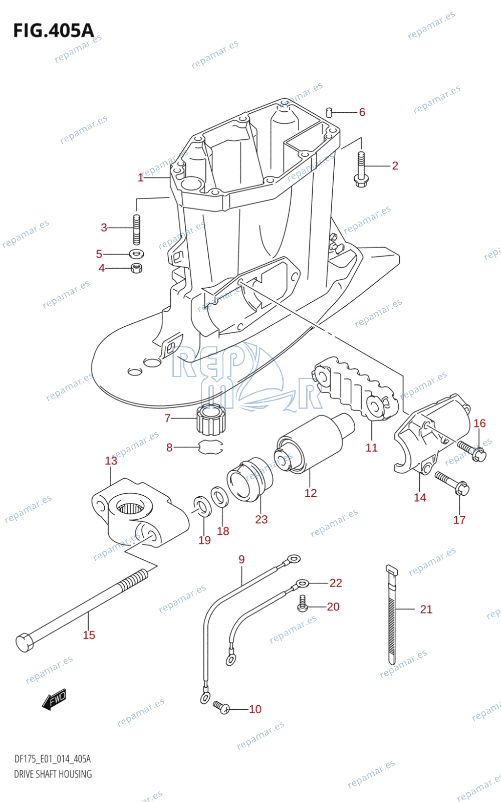 405A - DRIVE SHAFT HOUSING