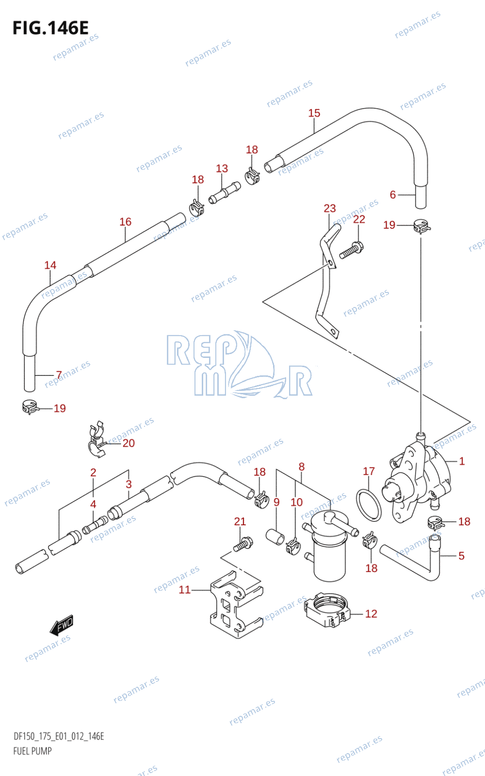 146E - FUEL PUMP (DF175T:E01)