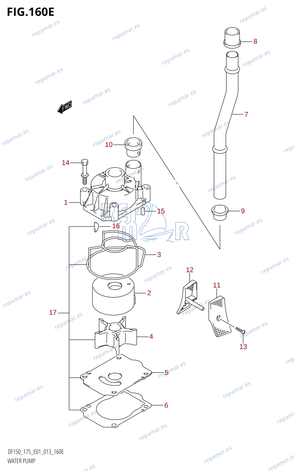 160E - WATER PUMP (DF175T:E01)