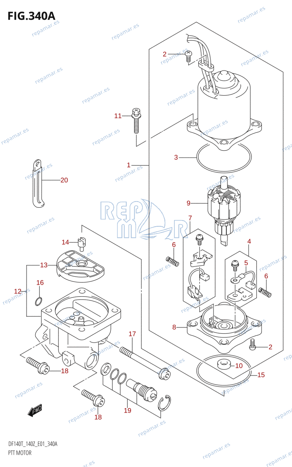 340A - PTT MOTOR