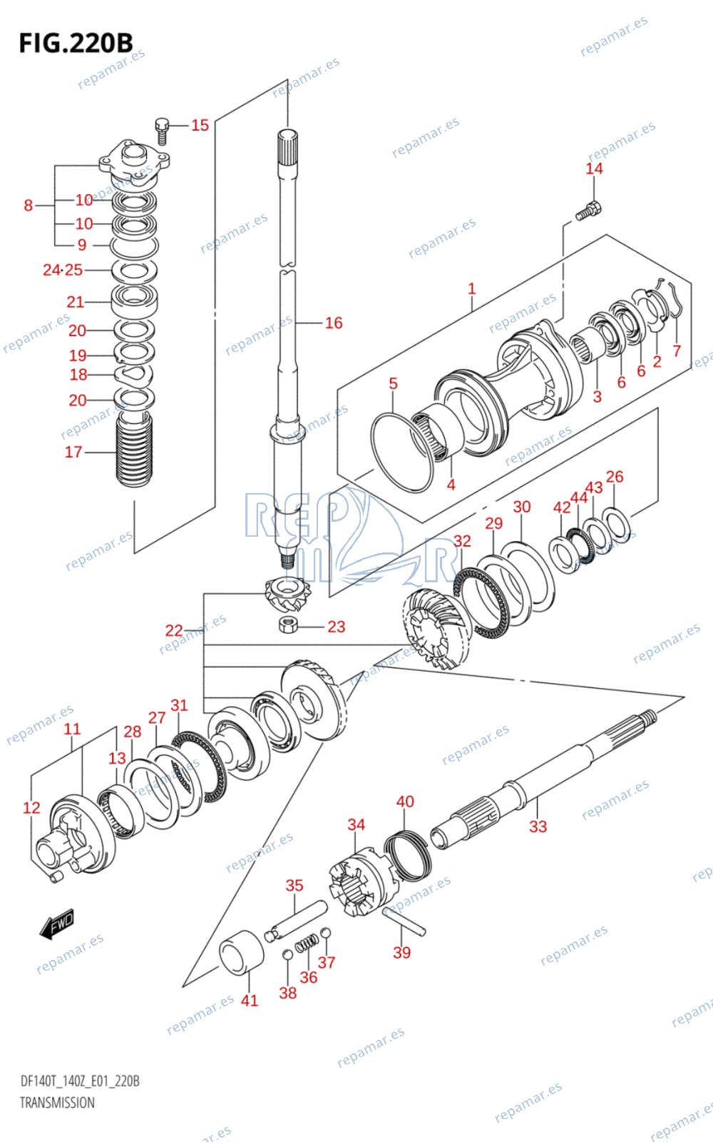 220B - TRANSMISSION (DF140Z,DF140WZ)