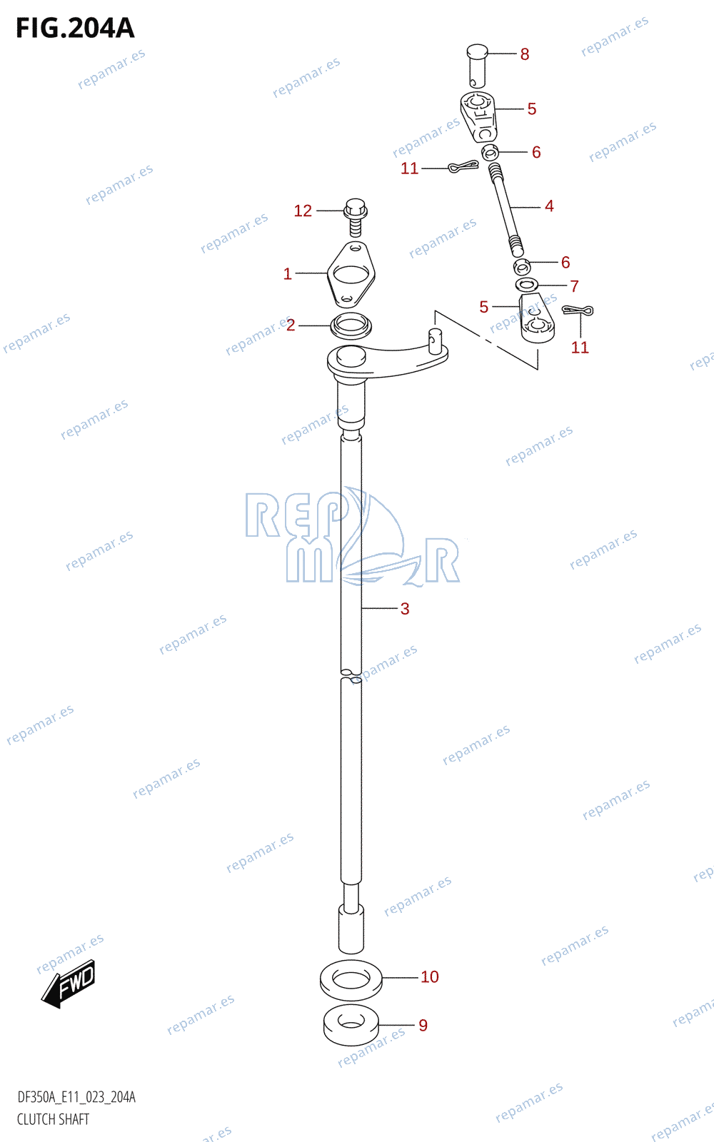 204A - CLUTCH SHAFT