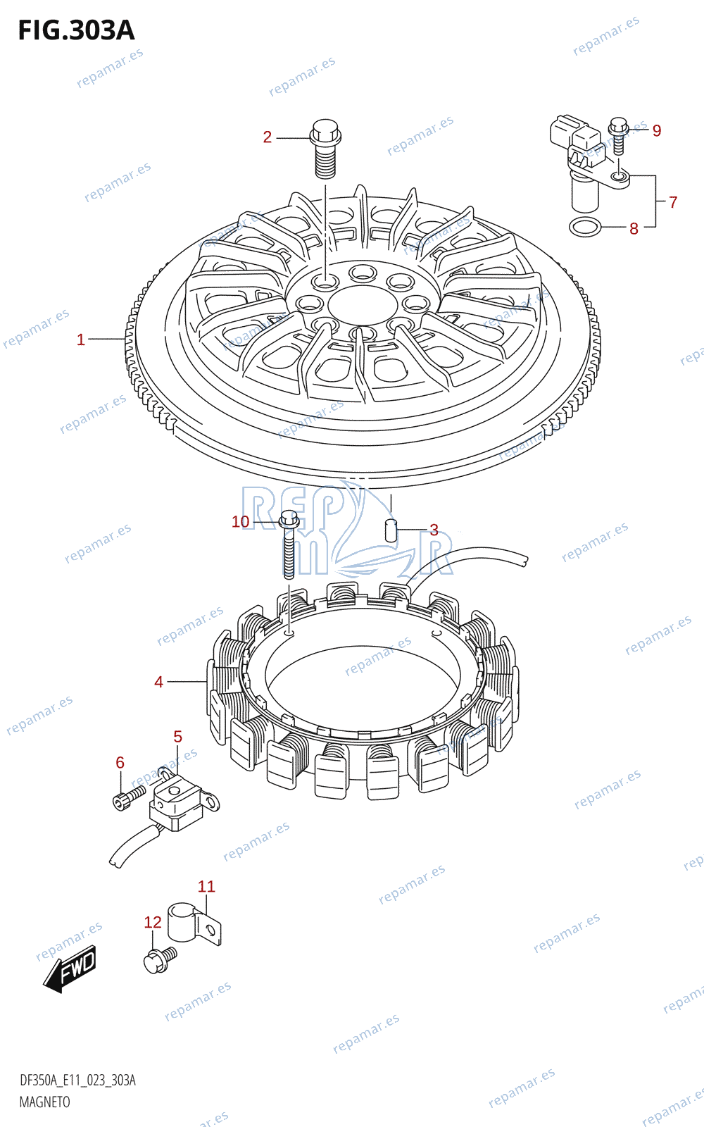 303A - MAGNETO (DF350A,DF350AMD,DF325A)