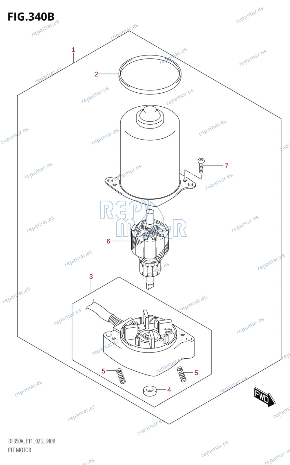 340B - PTT MOTOR (DF350AMD,DF300BMD)