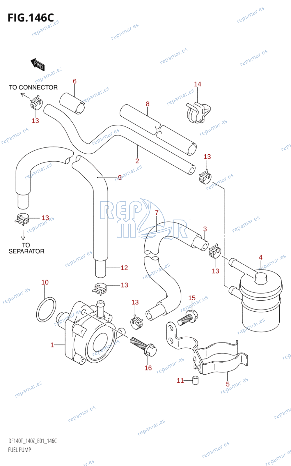 146C - FUEL PUMP (DF140WT:(K3,K4,K5,K6),DF140WZ:(K5,K6))