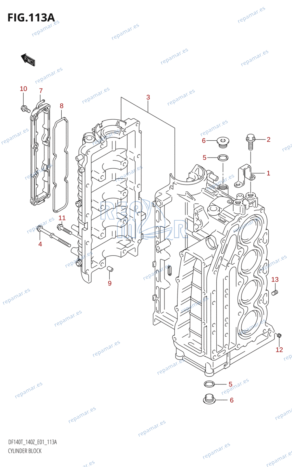 113A - CYLINDER BLOCK