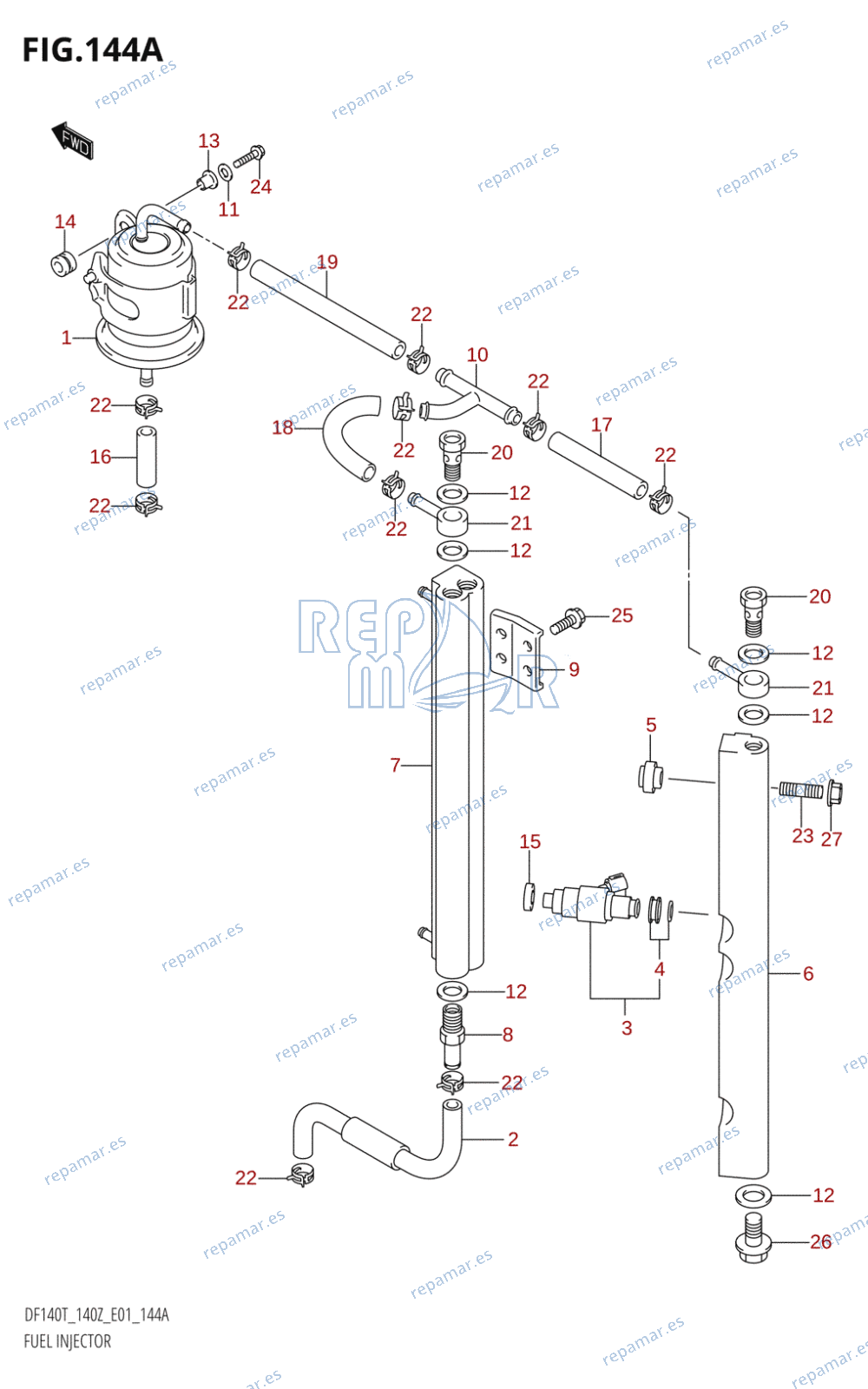 144A - FUEL INJECTOR (DF140T,DF140Z)