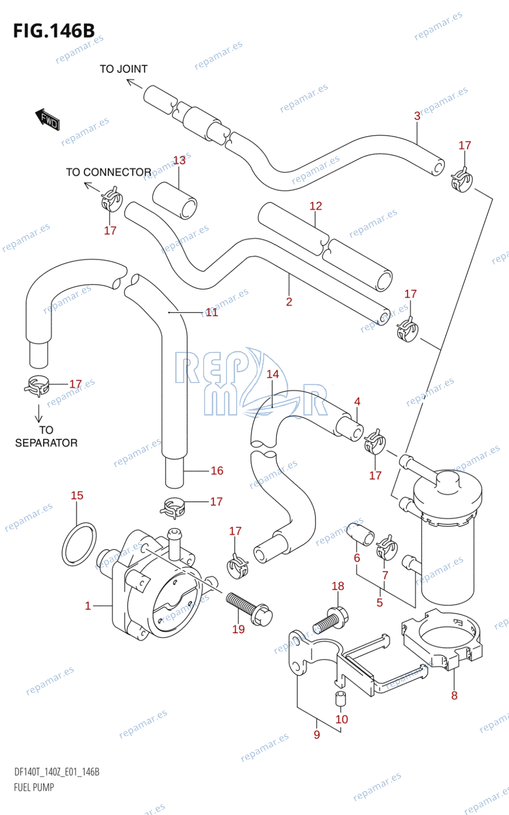 146B - FUEL PUMP (DF140T:(K6,K7,K8,K9,K10),DF140Z:(K6,K7,K8,K9,K10,011))