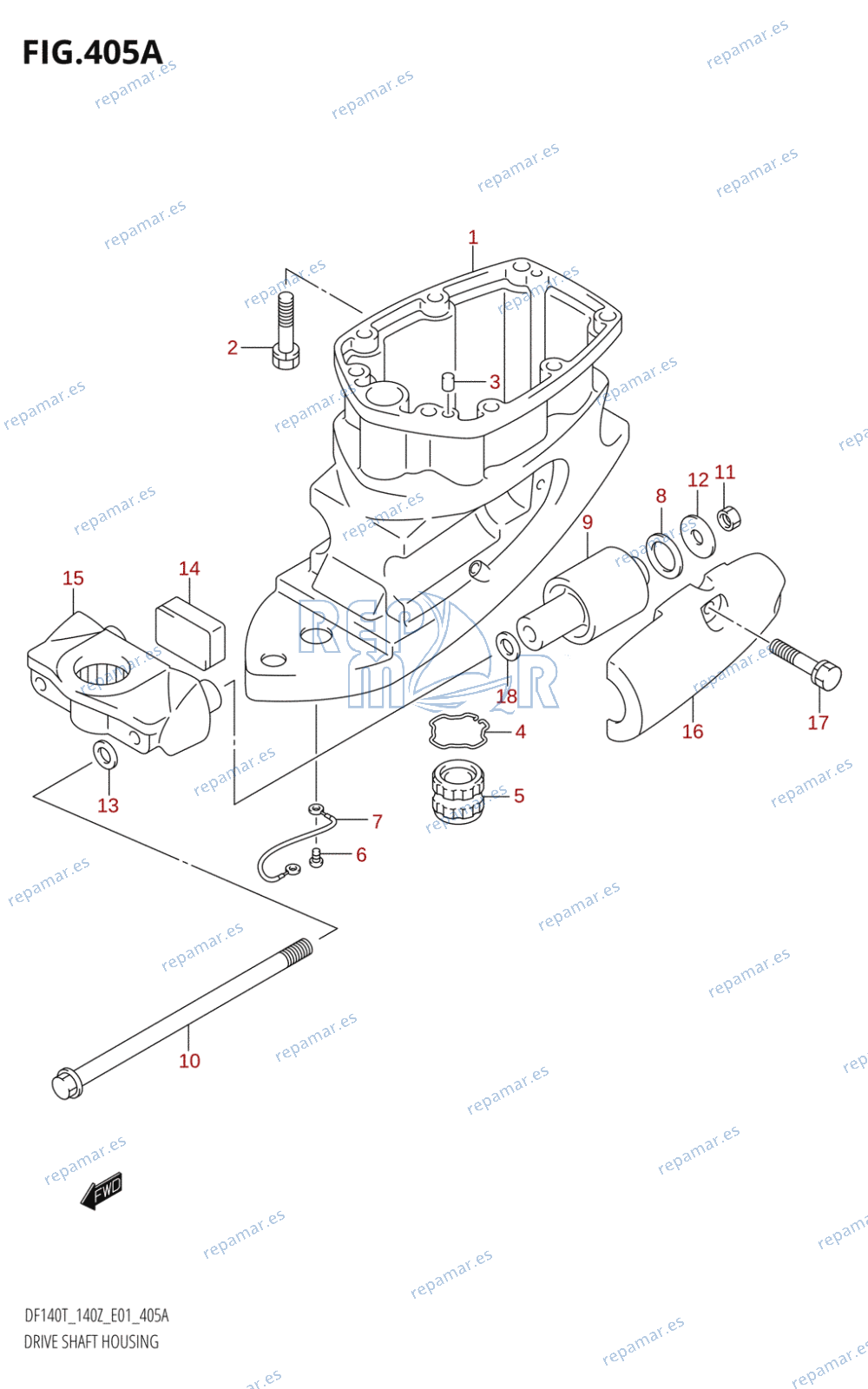 405A - DRIVE SHAFT HOUSING