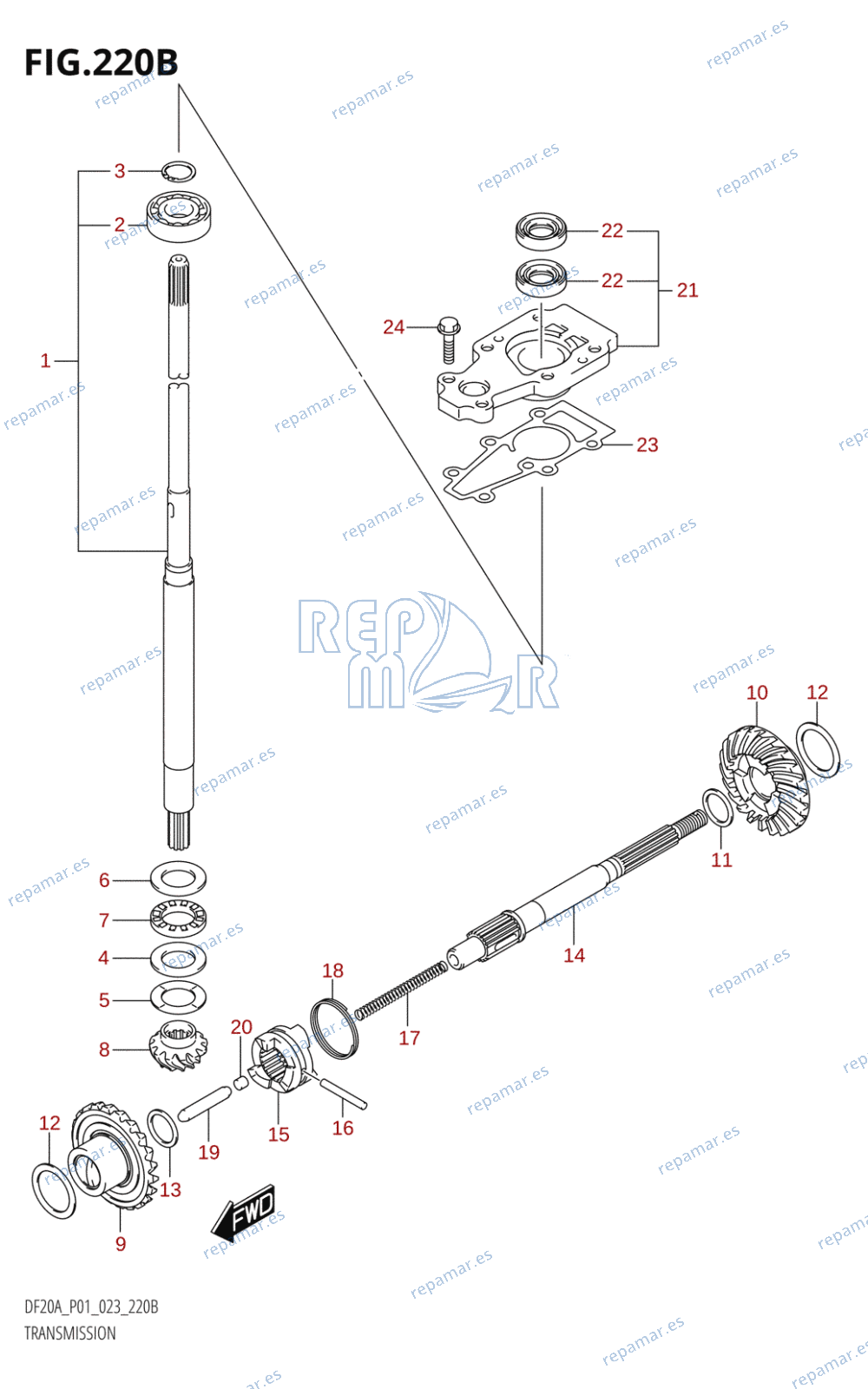 220B - TRANSMISION (SEE NOTE)